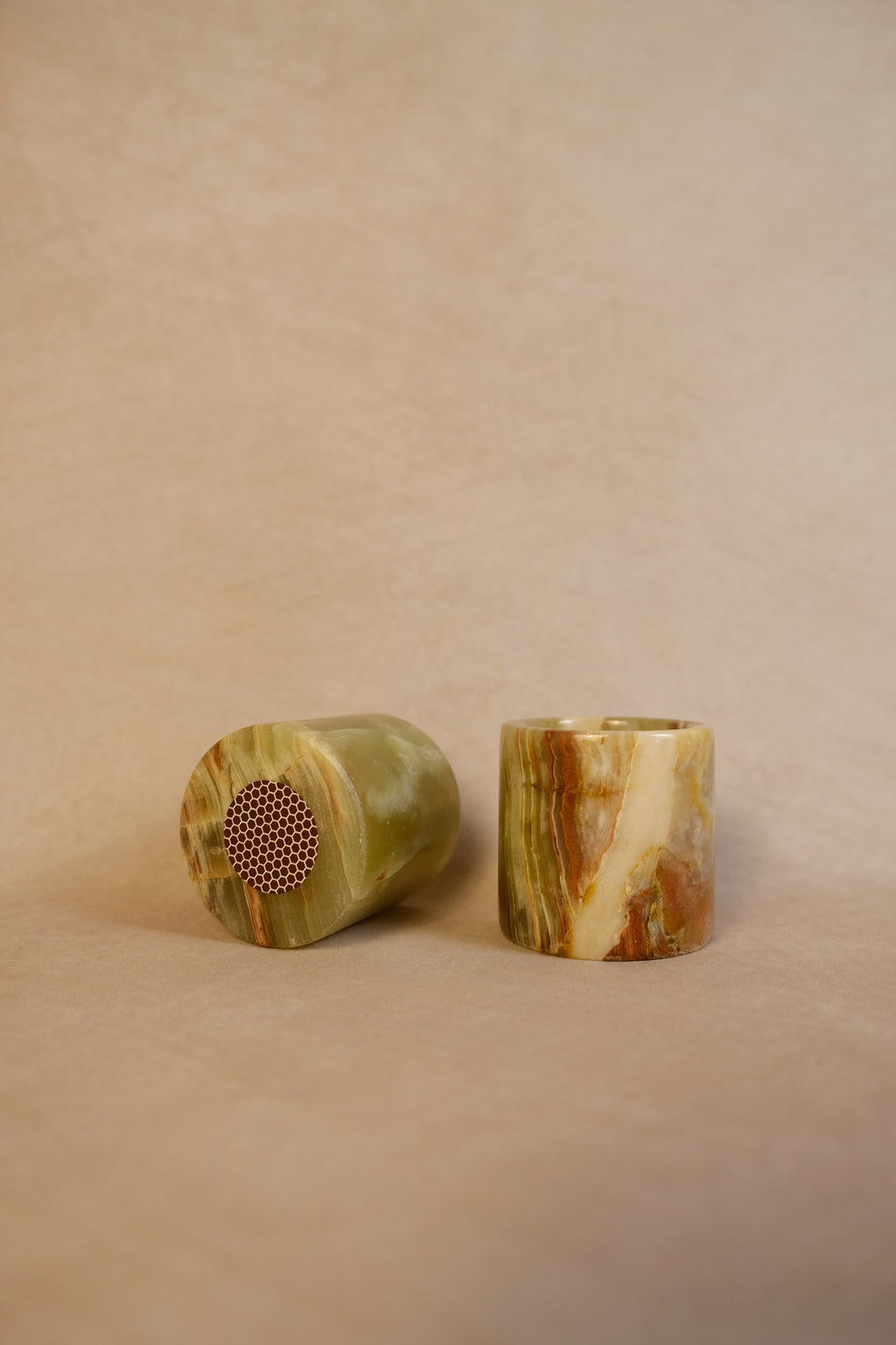 Onyx Matchstick Holder - Angled view