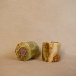 Onyx Matchstick Holder - Angled view