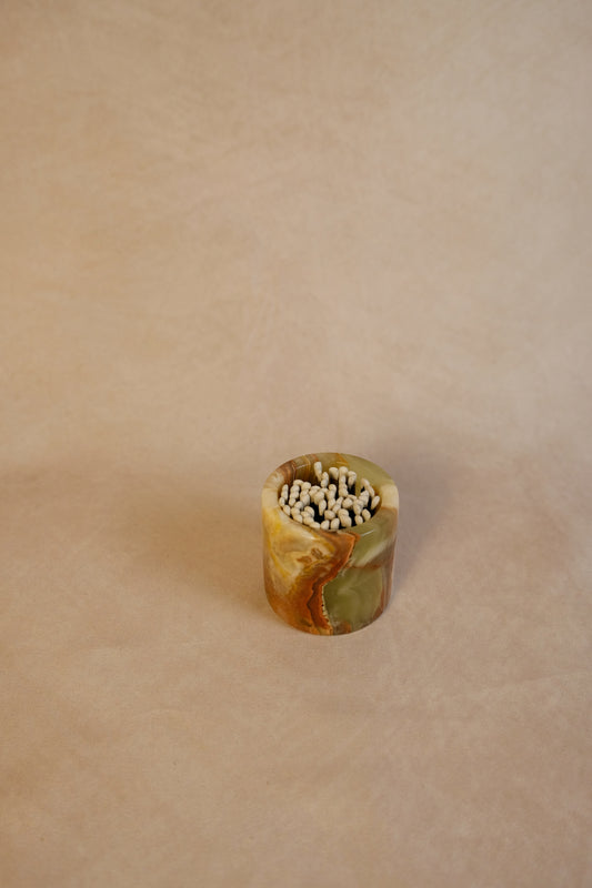 Onyx Matchstick Holder - Product in use