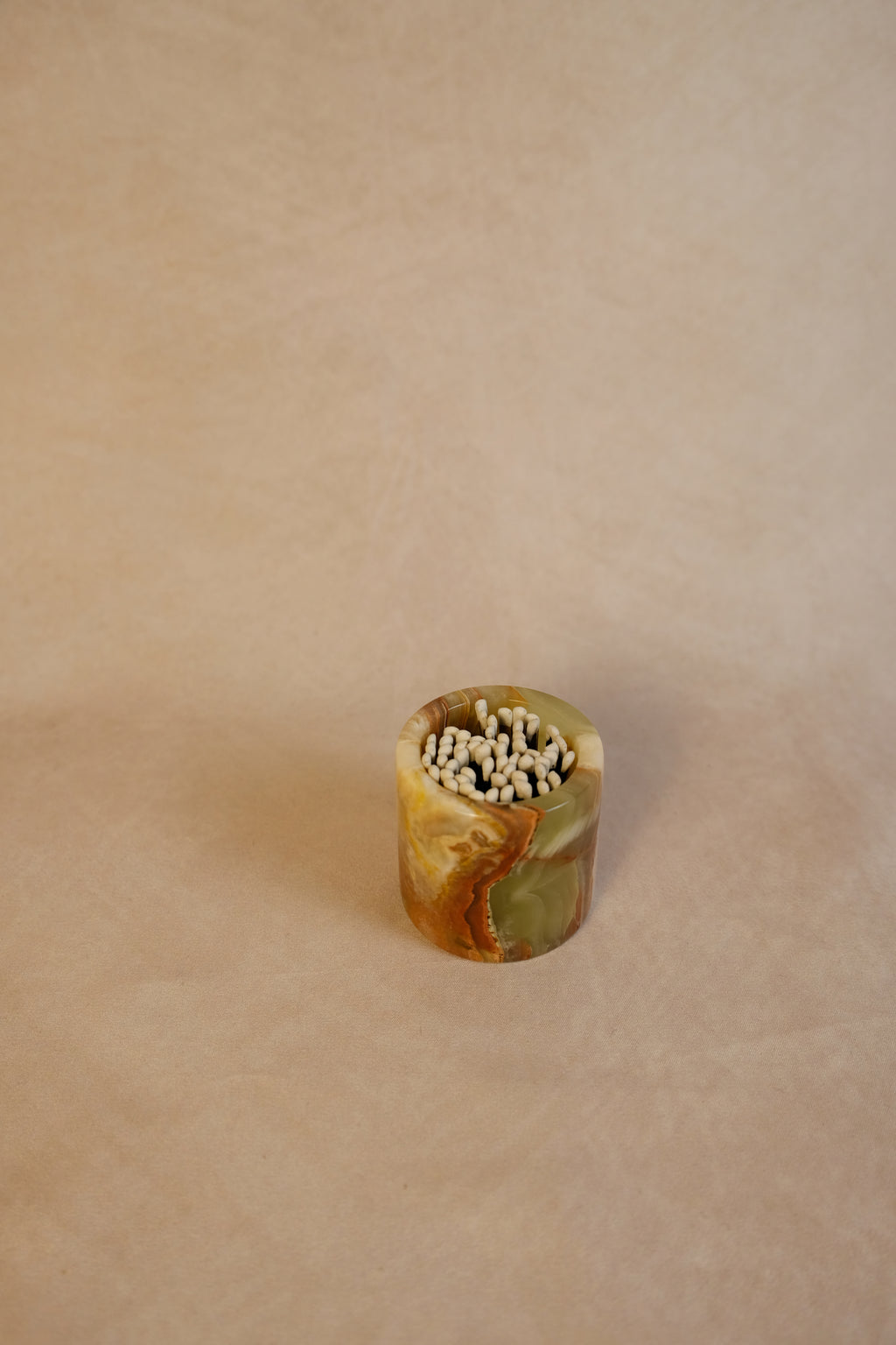 Onyx Matchstick Holder - Product in use