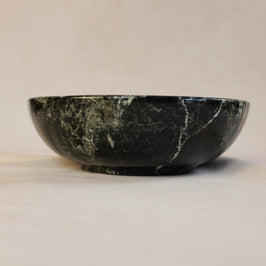 Classic Large Bowl in Black Zebra - Marble