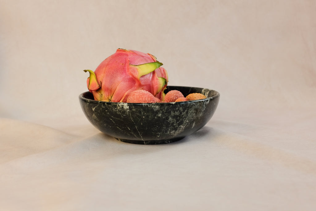 Classic Large Bowl in Black Zebra - Marble