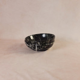 Classic Large Bowl in Black Zebra - Marble