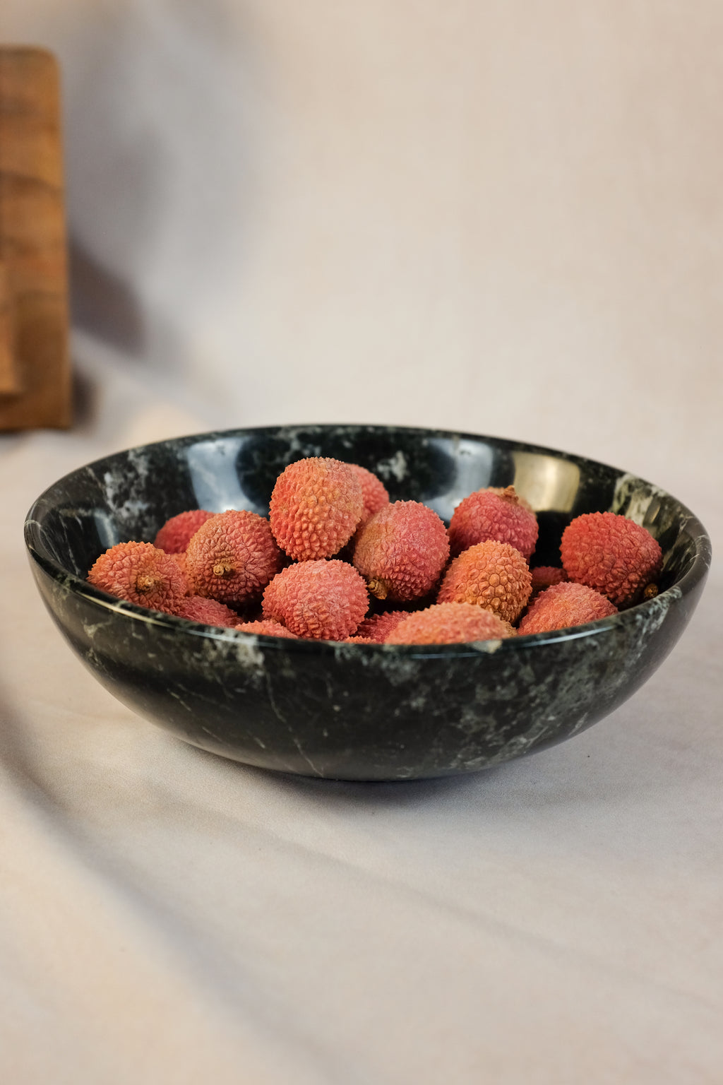 Classic Large Bowl in Black Zebra - Marble