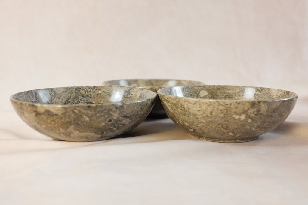 Oceanic Stone Serving Bowl – Large