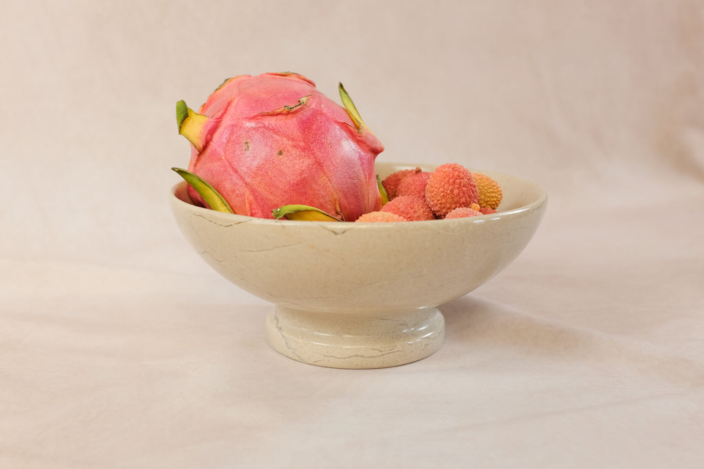 Classic Pedestal Bowl - Boticina - Marble - Product in use