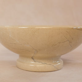 Classic Pedestal Bowl - Boticina - Marble - Side view