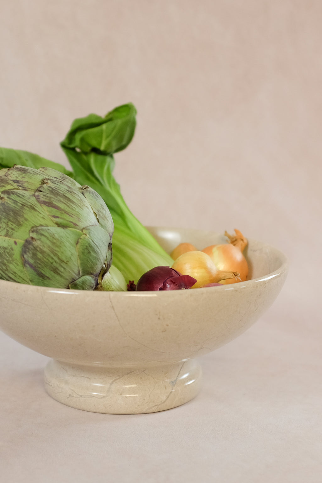 Classic Pedestal Bowl - Boticina - Marble - Product in use