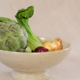 Classic Pedestal Bowl - Boticina - Marble - Product in use