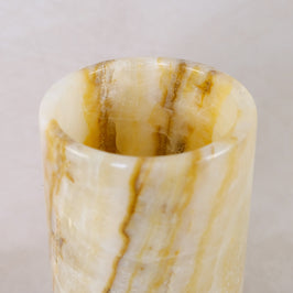 Brown Marble Vase - handcrafted finish
