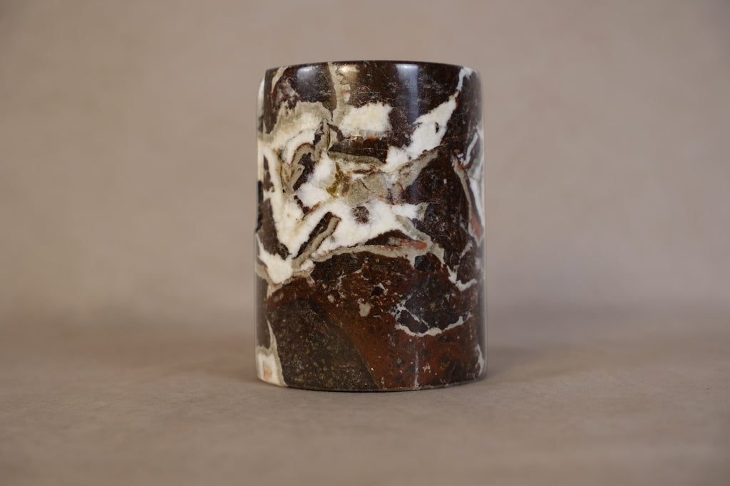 Red Marble Sponge Holder - Natural marble veining