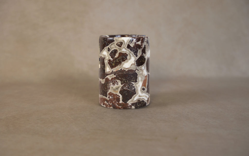 Red Marble Sponge Holder - Unique stone veining