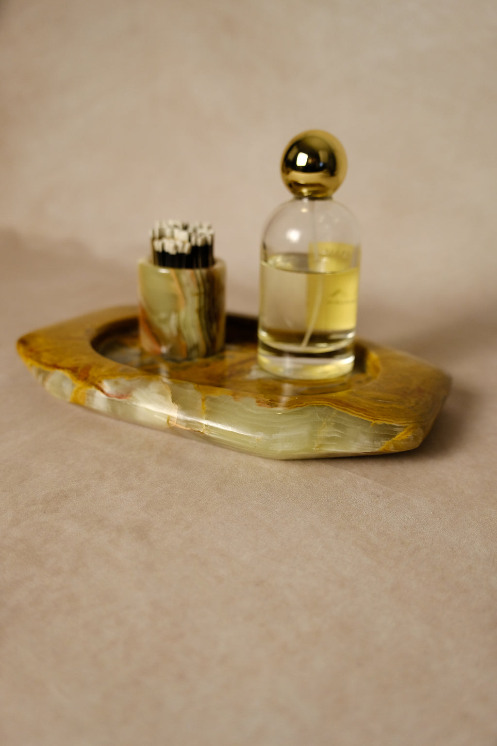 Onyx Banded Tray - Home décor inspiration