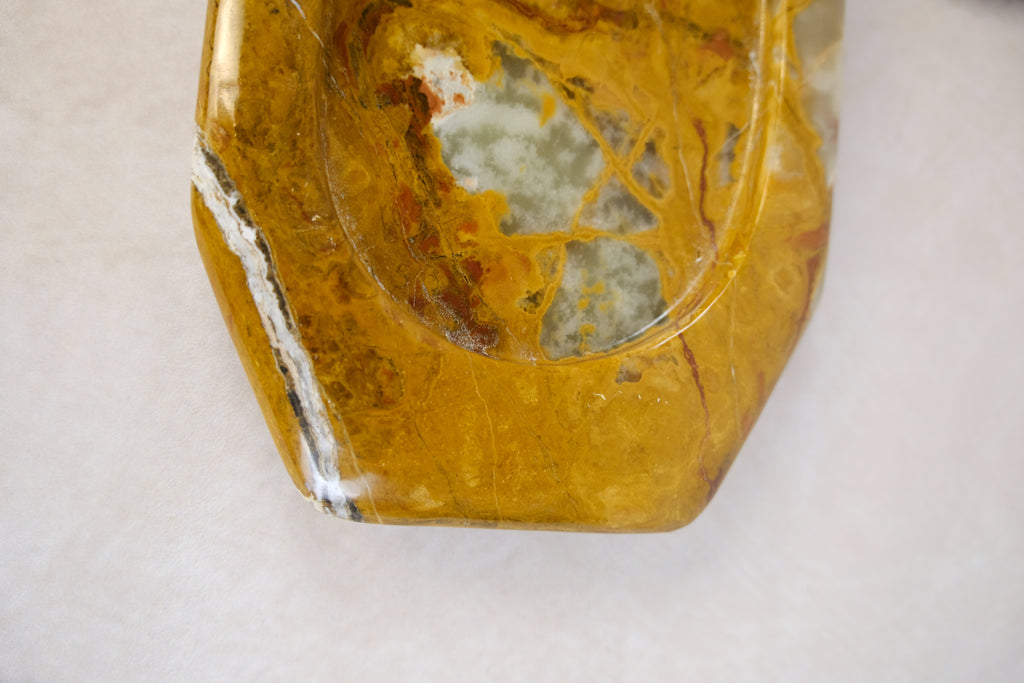 Onyx Banded Tray - Close-up of the natural onyx pattern