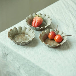 Scallop Ceramic Stoneware Pot