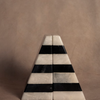 Striped Black & White Bookends