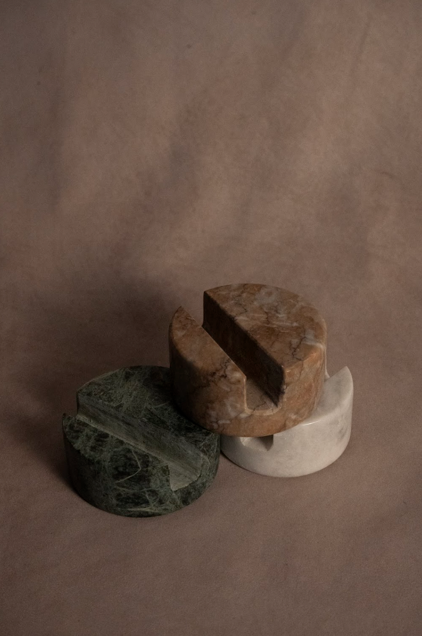 Mobile Holder - White - Marble