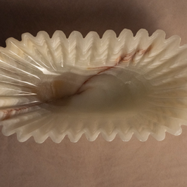 Heirloom Fluted Bowl - Light Green Onyx - Medium