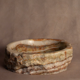 Bespoke Raw-Cut Organic Bowl - Onyx - Accent Decor