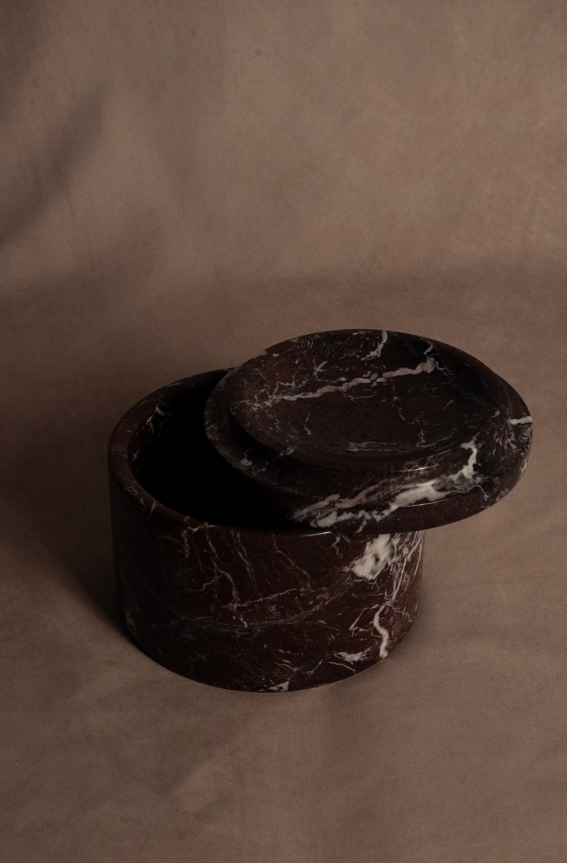 Candy Jar Red Zebra - Marble