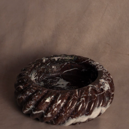 Signature Swirl Red Zebra Bowl - Marble - Premium material detail