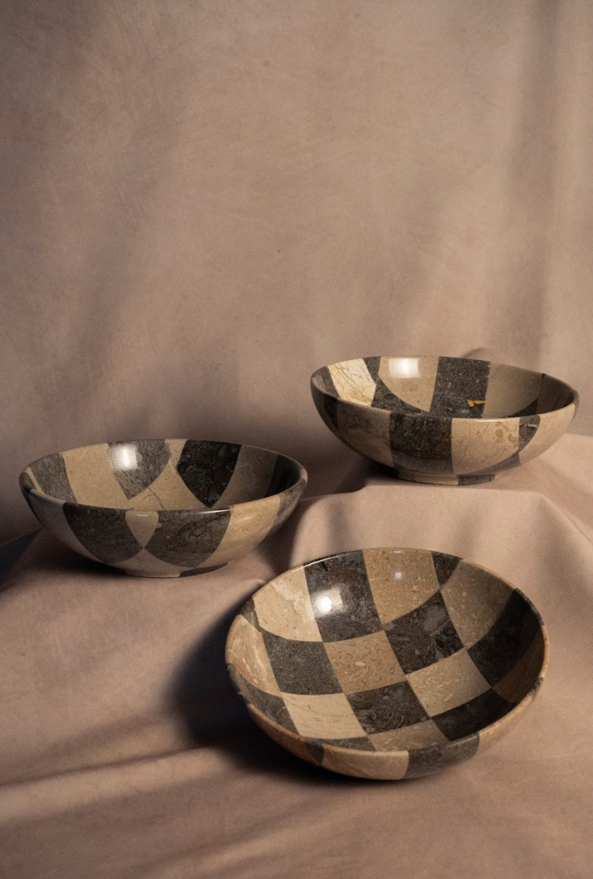 Classic Checkered Bowl - Large