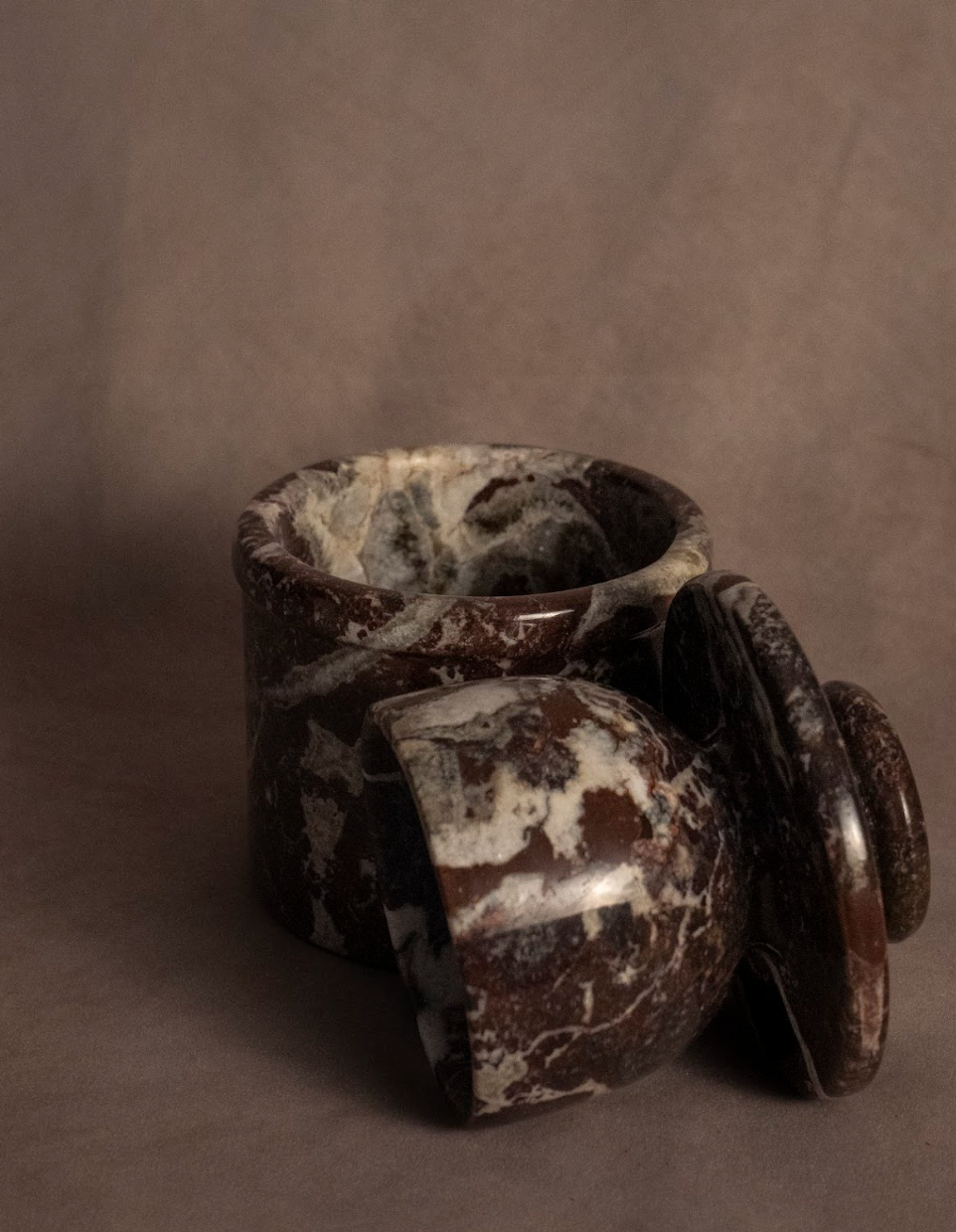 Butter Keeper - Red Zebra- Marble