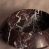Angled Bowl Red Zebra - Marble