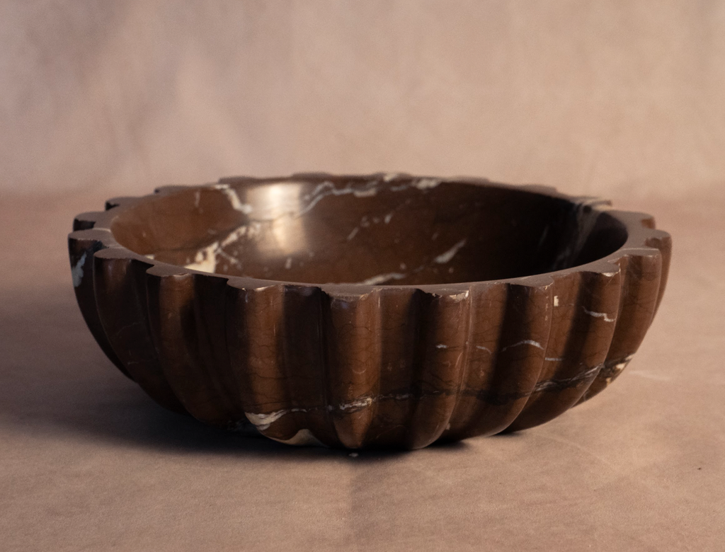 Fluted Bowl - Outer - Chocolate