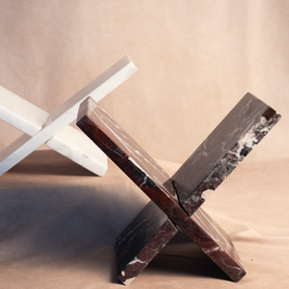 Bespoke Coffee Table Bookstand -  Ziarat White