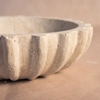 Outer Fluted Bowl - Travertine