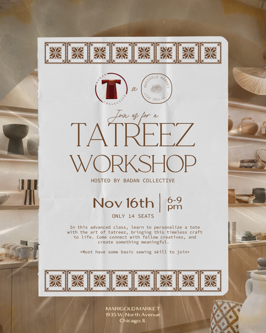 Tatreez Workshop with Badan Collective