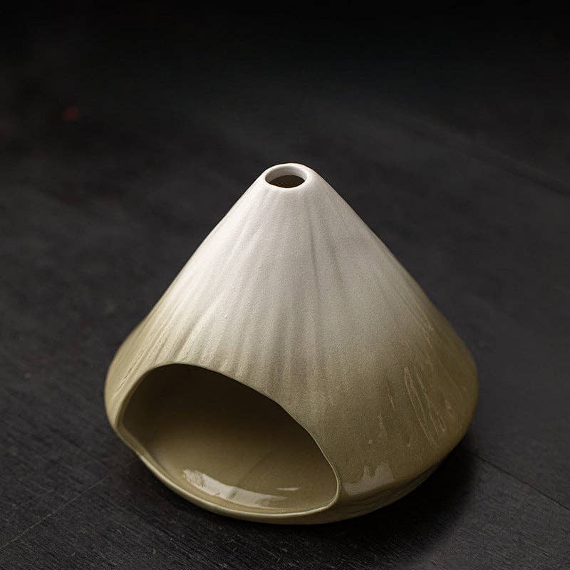 Mount Fuji Ceramic Incense Fireplace