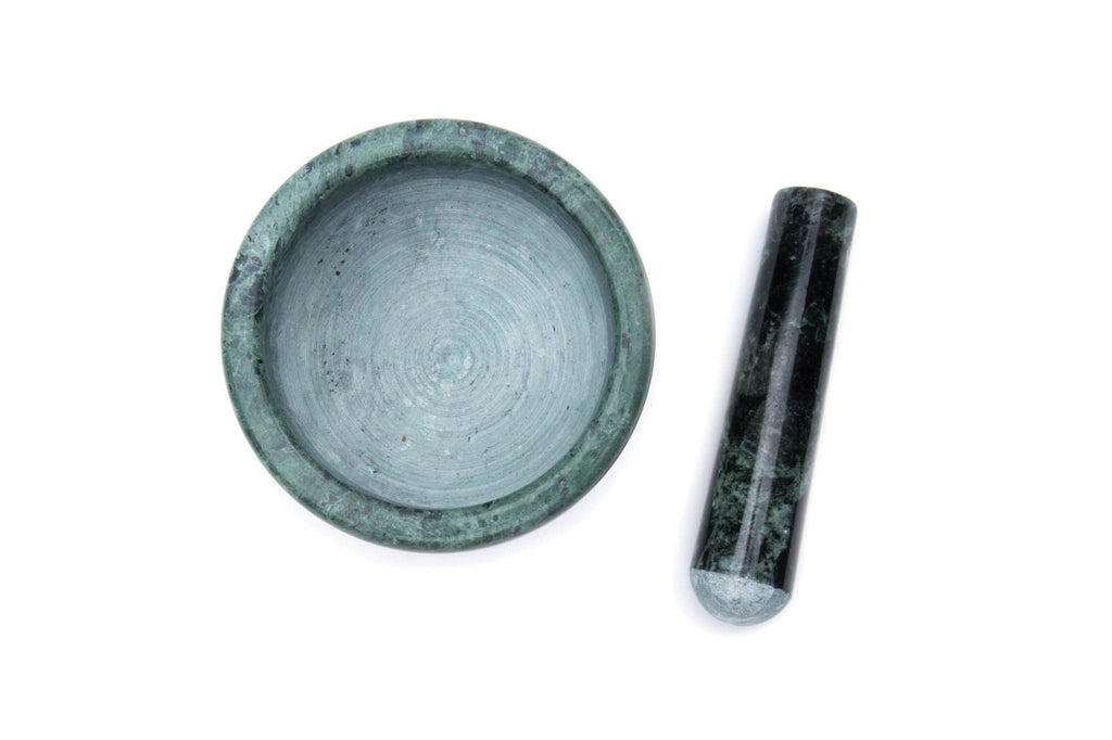 Green Marble Mortar & Pestle