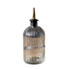 Olive Oil & Vinegar Glass Scallop Fluted Bottles