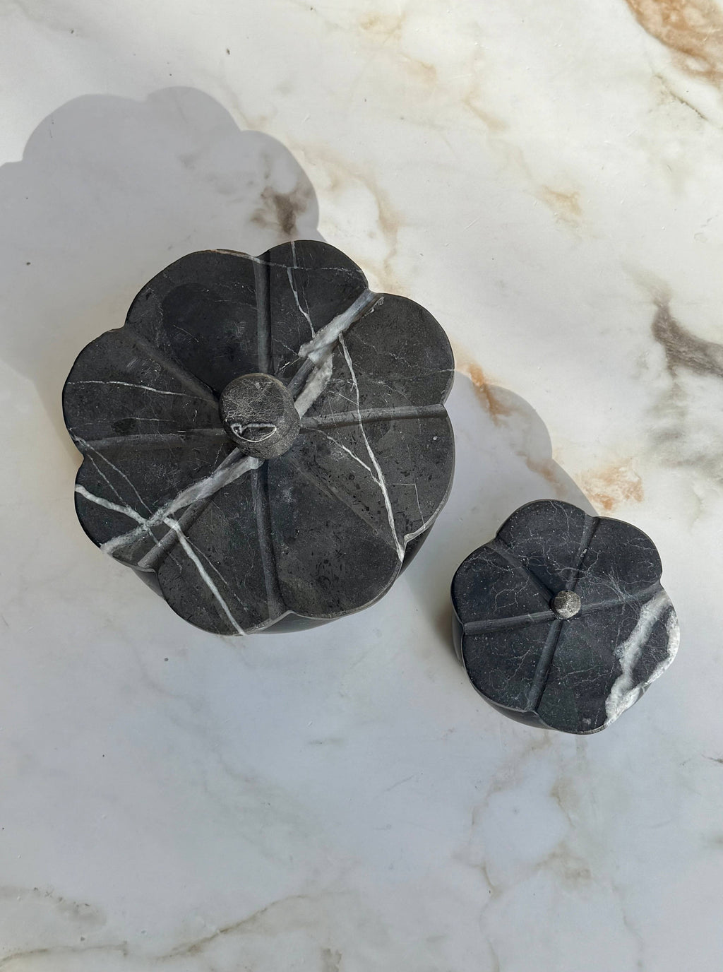 Marble Trinket Box, Black