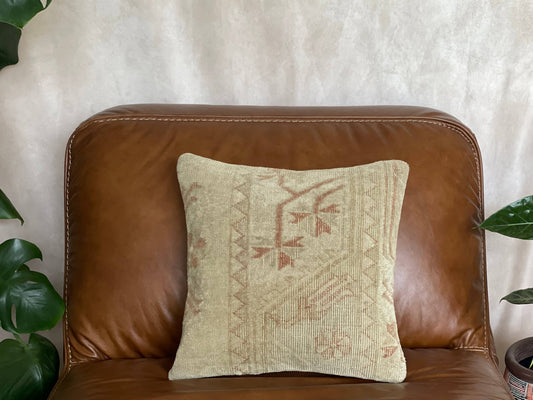 Vintage Turkish Rug Pillow -  Miray
