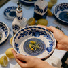 Blue Ceramic Garlic Grater Plate – Traditional Nerja