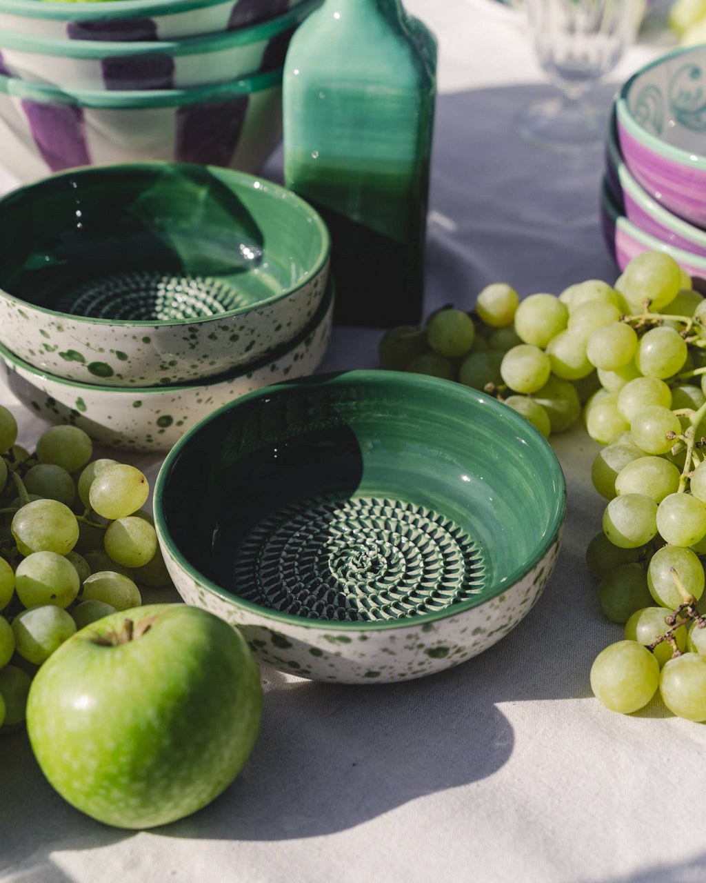 Ceramic Grater Bowl - Jade