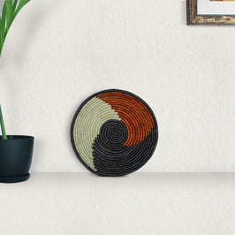 Handwoven Boho Bowl Basket - Organizer