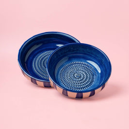 Garlic Grater Bowl for Kitchen & Home - Medium Blue Coast