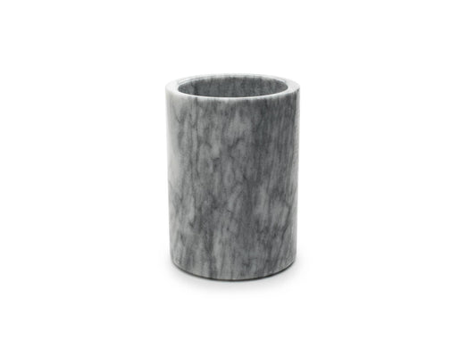 Marble Utensil Holder, White, 4.75" x 4.75" x 7"