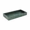 Green 12x6 in. Marble Rectangular Modern Candle Tray