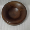 Sm Round Turned Serving Bowl Dark Walnut Dia 9.84"