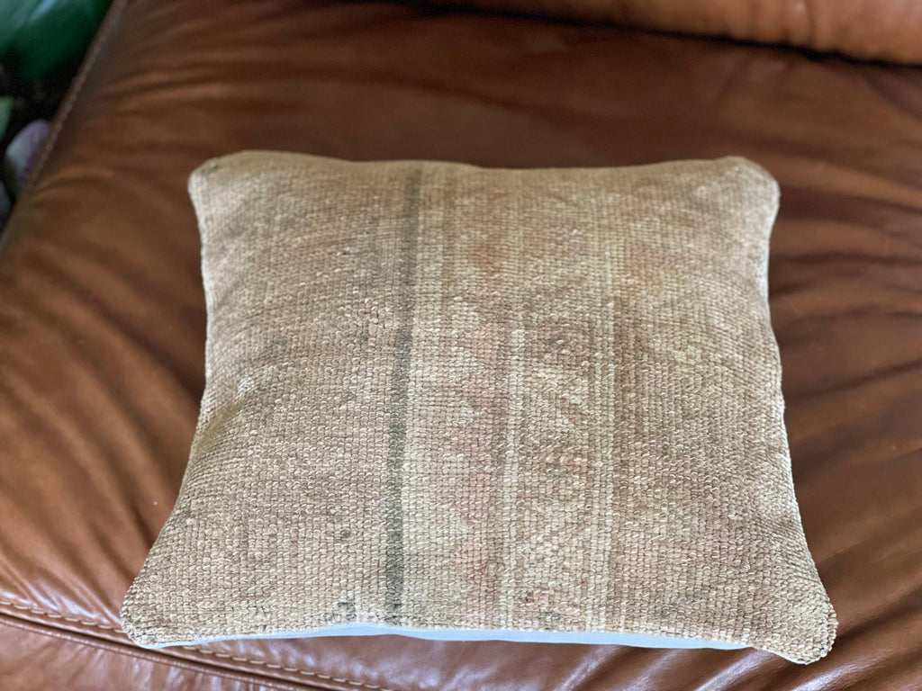 Pastel Vintage Persian Rug Pillow | Asli 16’