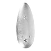 Silver Leaf-Shaped Copper Incense Holder – 5.5" x 2"