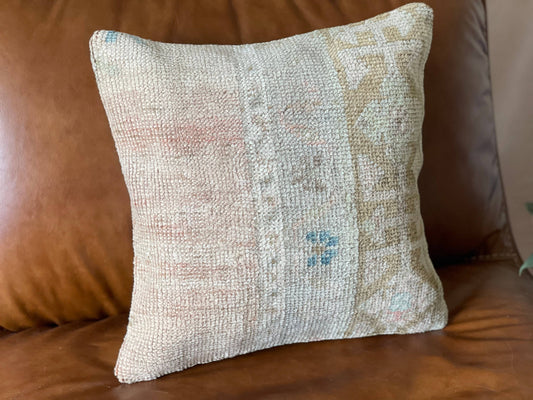 Cicek - Vintage Turkish Rug Pillow