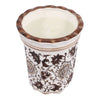 Jasmine Brown and White Ceramic Scented Candle