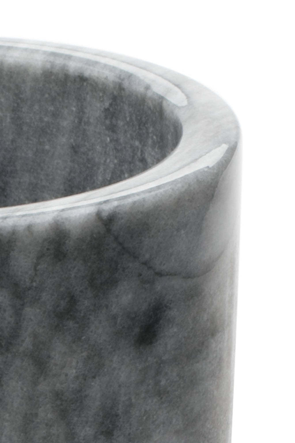 Marble Utensil Holder, White, 4.75" x 4.75" x 7"