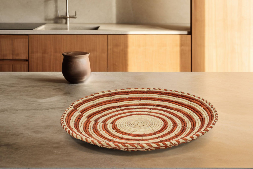 Rustic Swirls Flat Basket